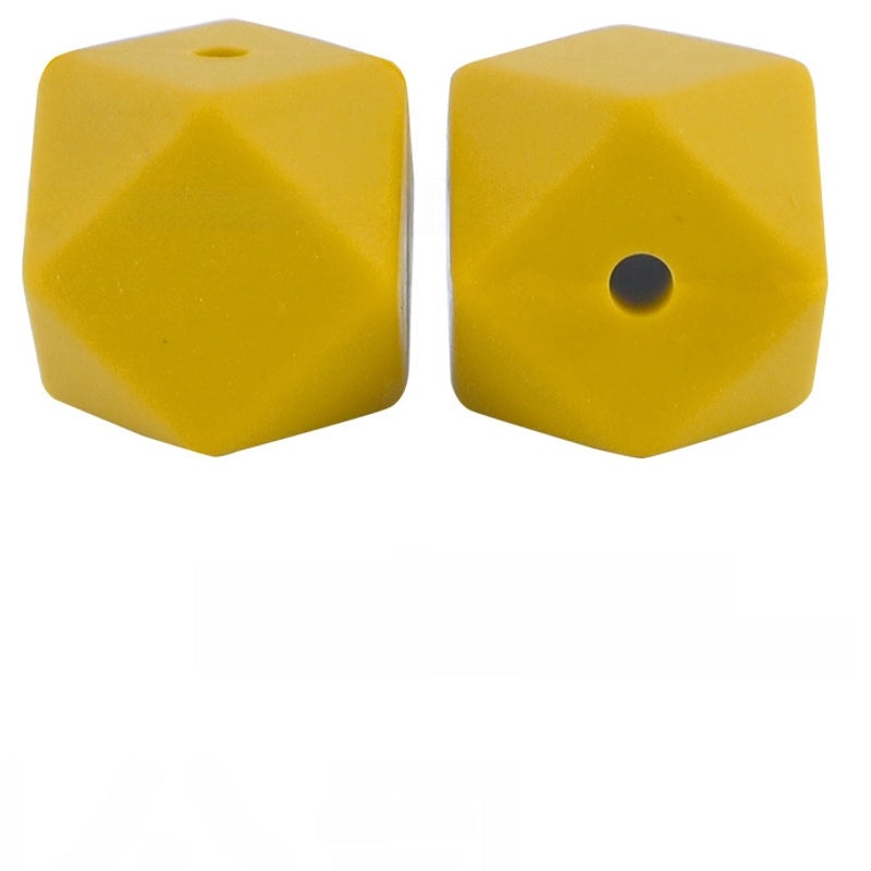 17mm Silicone Octagonal Beads for Pacifier Chains DIY Accessories | Baby & Mom Essentials