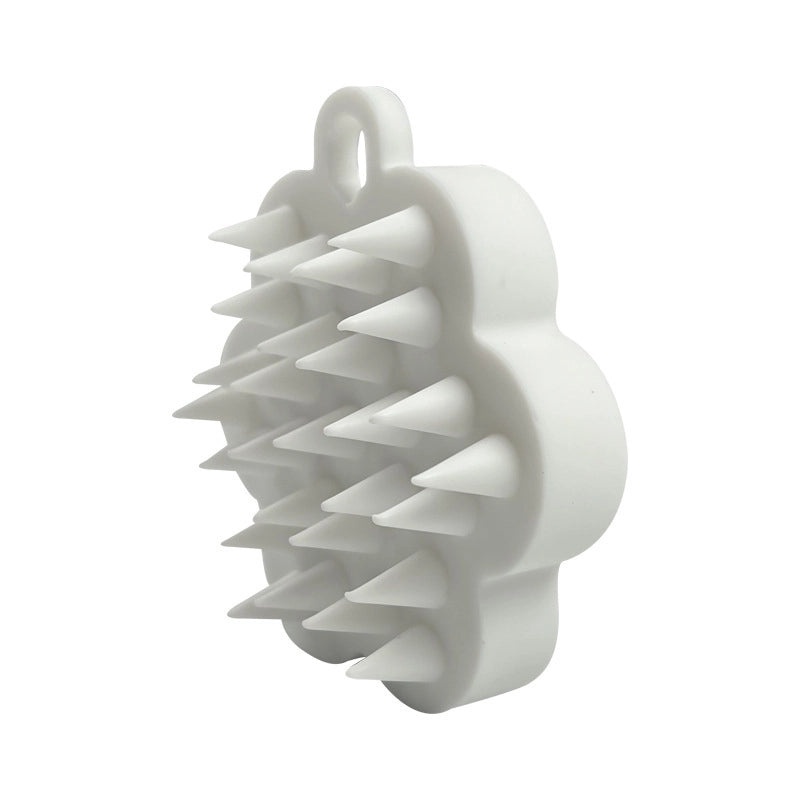 Minimalist Solid Color Silicone Shampoo Brush for Casual and Elegant Hair Care|Hair Care Accessories