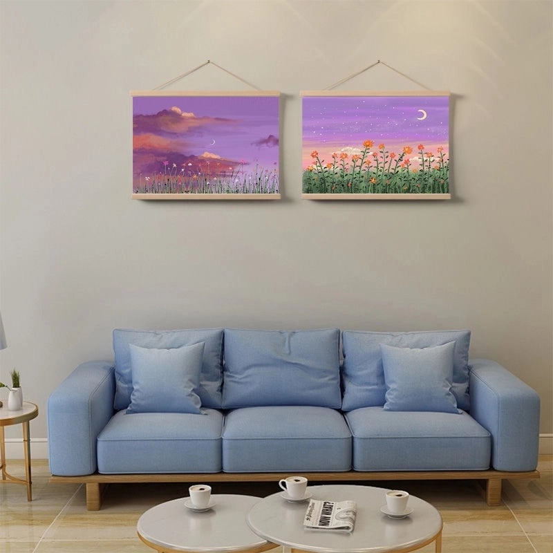 Retro Color Block Polyester Pendant Wall Art for Casual Vacation Decor|Home Decor