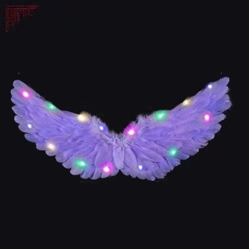 Glowing Feather Angel Wings for Kids|Children's Costumes & Accessories