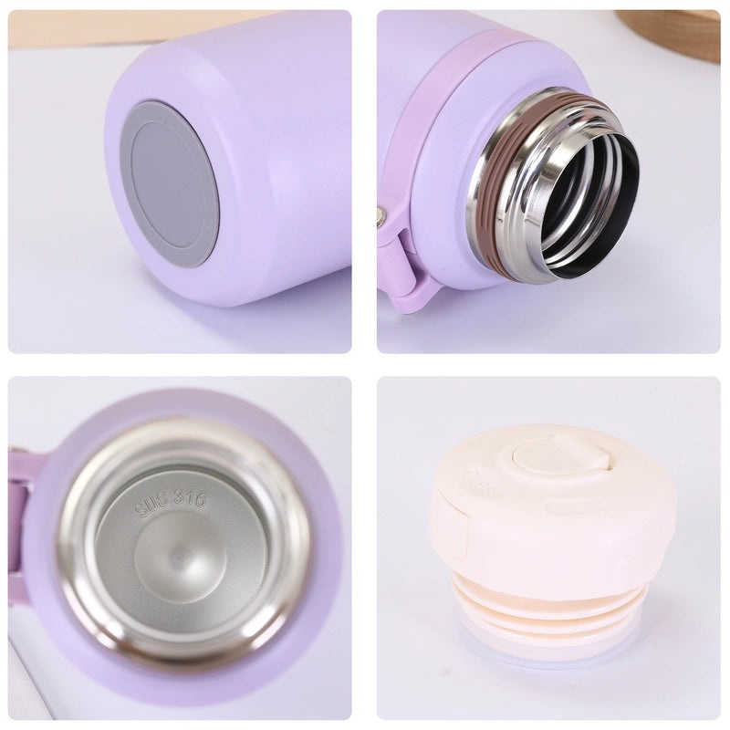 Unisex Casual 316 Stainless Steel Daily Thermos Cup Solid Color