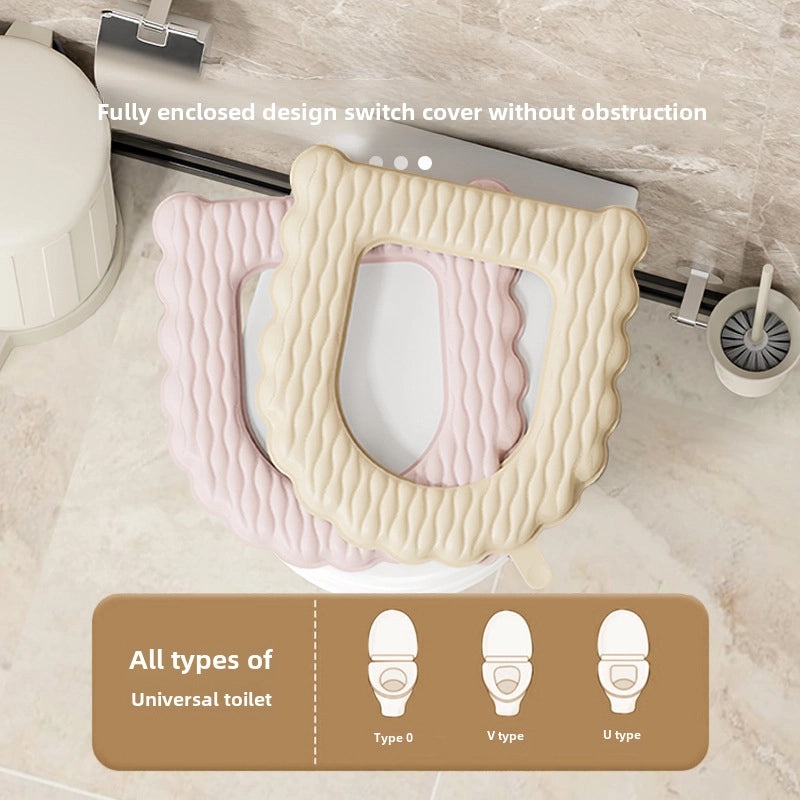 Waterproof Thickened Universal Toilet Seat Cushion Four Seasons Stain-Resistant Cover for Home Use|Bathroom Accessories