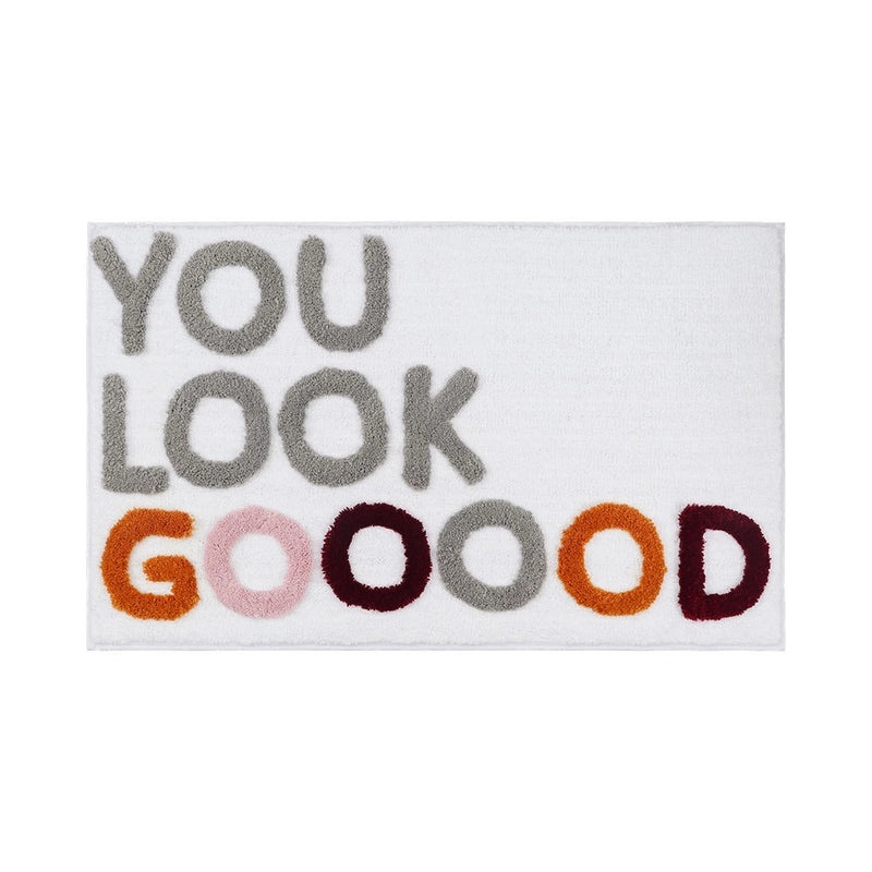 English Letters Jacquard Absorbent Non-slip Floor Mat for Bathroom and Home Entryway|Home & Living - Floor Mats & Rugs