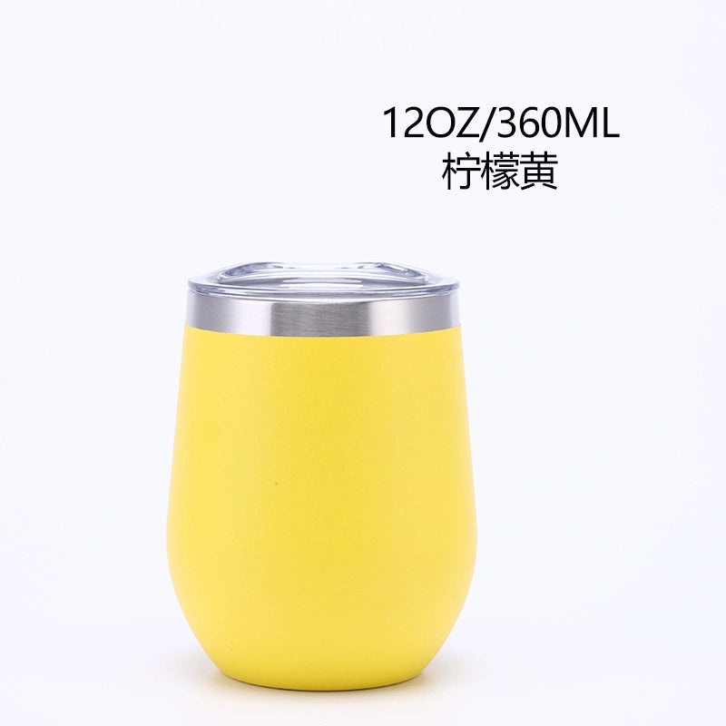 Creative Stainless Steel U-Cup Vacuum Water Bottle Portable Cute Eggshell Design|Drinkware & Water Bottles