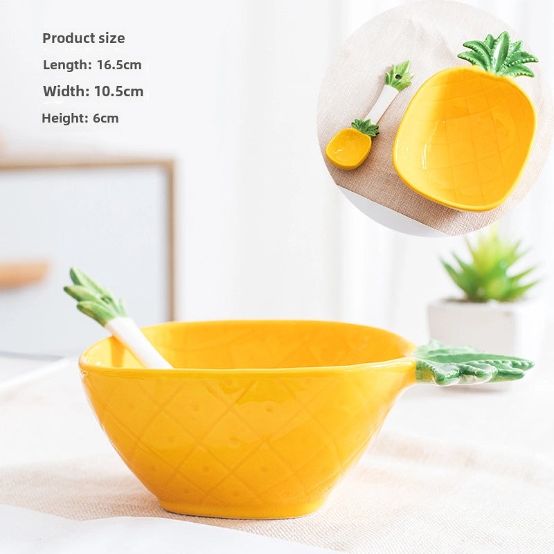Creative Ceramic Bowl for Fruits Vegetables Salads Desserts Kids Students Household Tableware | Kitchen & Dining