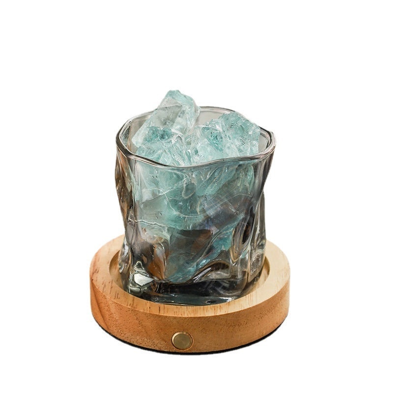 Rechargeable Aromatherapy Lampholder with Essential Oil & Crystal Stone Fire-Free Indoor Fragrance Decor|Home Decor
