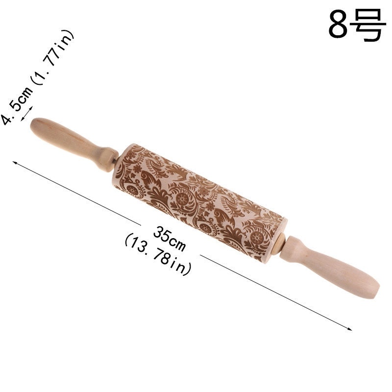 Minimalist Wooden Christmas Tree Pattern Holiday Home Decor Ornament