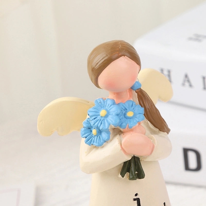 Charming Pastoral Angel Resin Figurines | Home Decor Ornaments