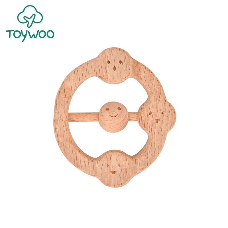 Wooden Hand Rattles Set of 4 Infant Musical Toys Early Learning Baby Toys | Baby & Toddler Toys