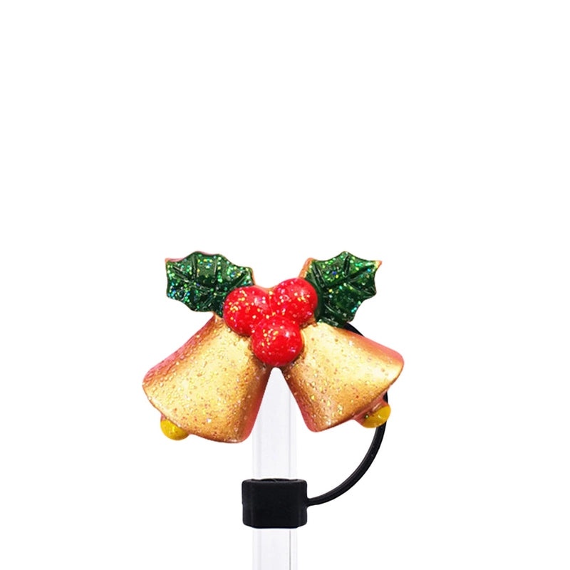 Multicolor Christmas Straw Caps Set 10 PCS | Drink Accessories & Barware