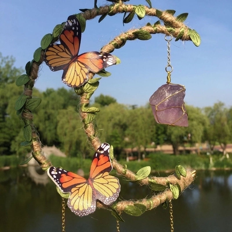 Moonlit Pastoral Crystal Wind Chime | Outdoor Decor