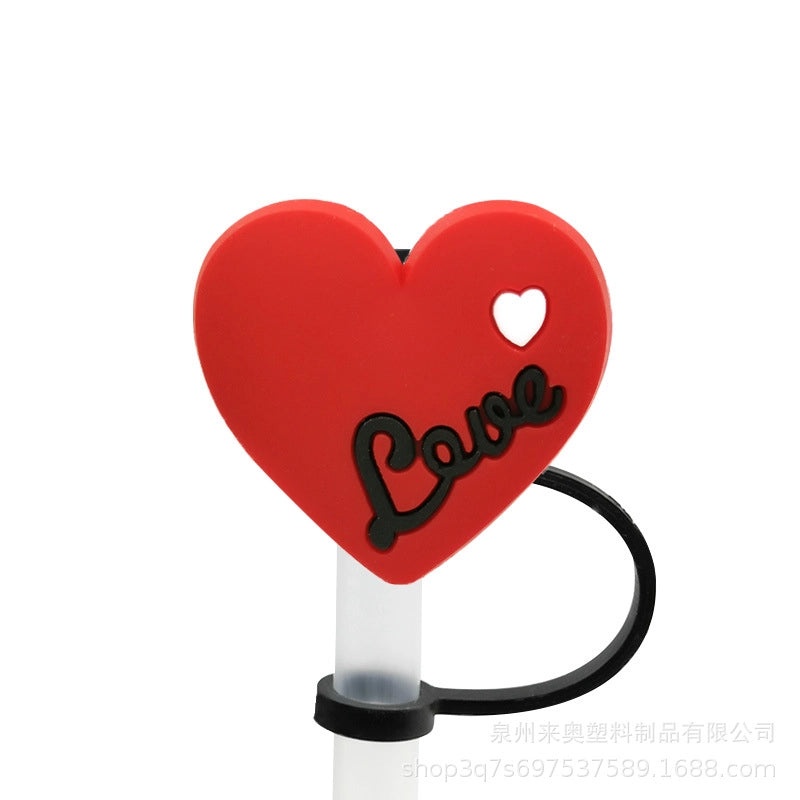 Cartoon Silicone Straw Caps for 8-10mm Straws | Personalized Drink Accessories