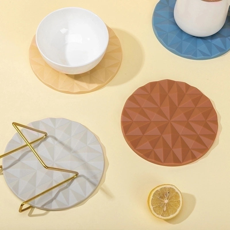 Simple Solid Color Silicone Placemat for Everyday Use | Kitchen Tableware