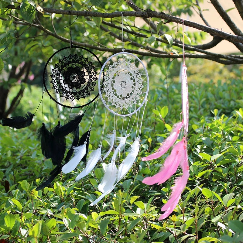Goose Feather Floating Lace Dream Catcher Handmade Creative Home Hanging Decoration|Home Decor