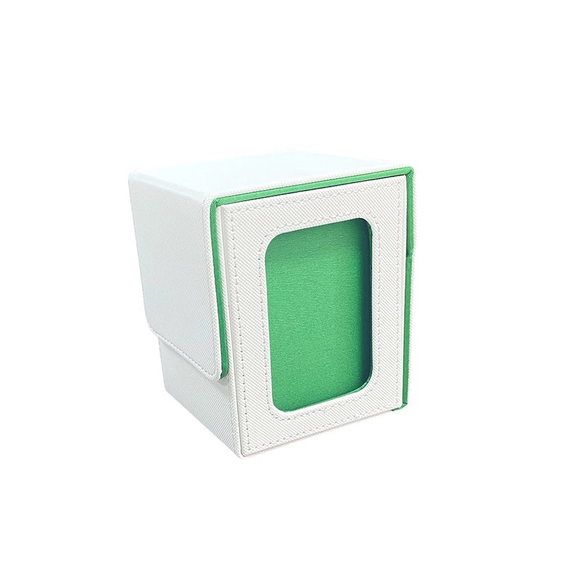 PU Leather Card Storage Box with Window Design for Board Games | Board Game Accessories