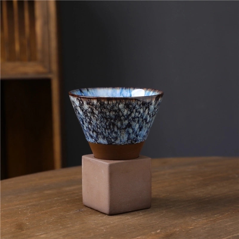 Chinoiserie Style Retro Solid Color Porcelain Water Bottle Single Piece|Home & Kitchen - Drinkware & Barware