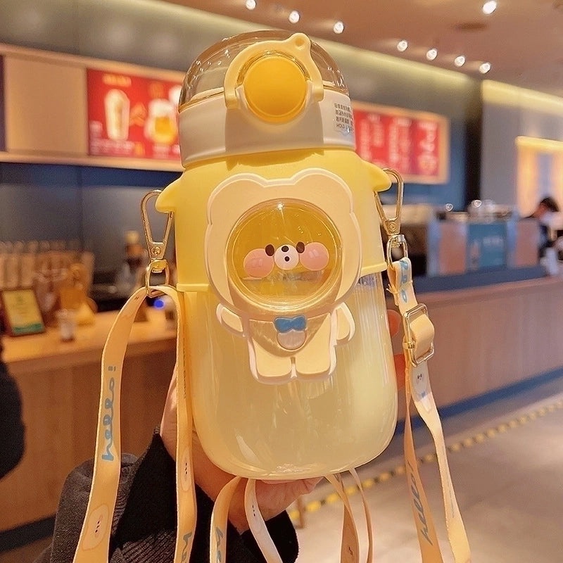 Adorable Cartoon Stainless Steel Thermos with Plastic and Silica Gel Lid 1 Piece|Drinkware & Thermoses