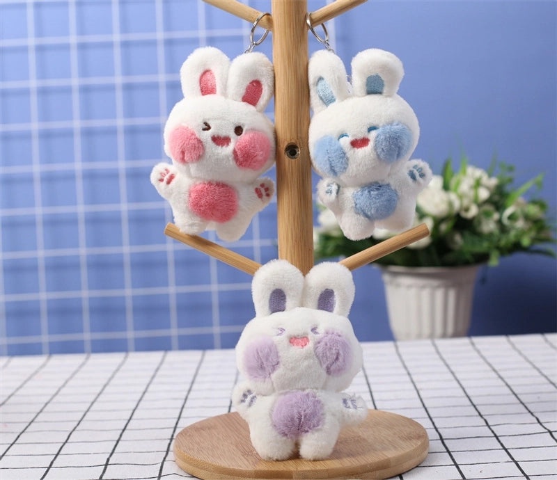 Adorable Small Rabbit Plush Pendant Keychain School Bag Charm Gift|Accessories & Keychains