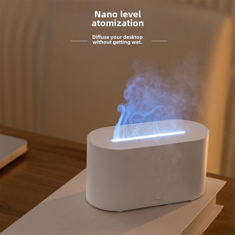 Portable Air Purifier & Humidifier with Colorful Gradient Flame Light for Home, Bedroom & Office | Home & Living