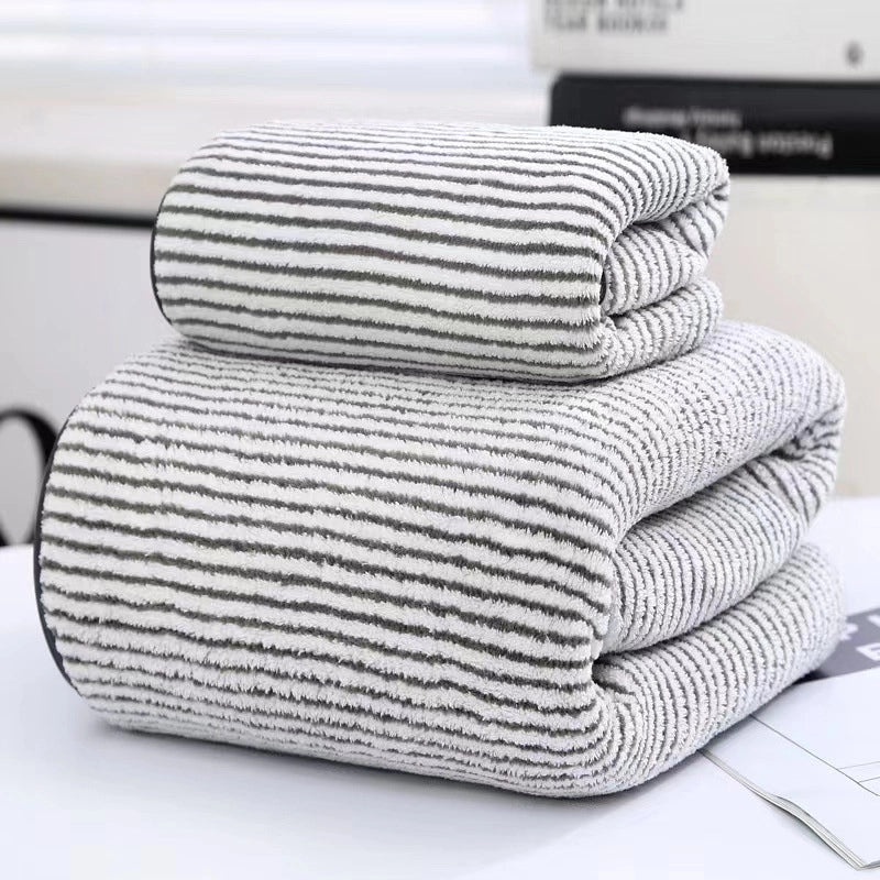 Star Coral Fleece Bath Towel Set Thick High-density Face Towel Mother and Child Gift Towel with Logo|Home Textiles Bath Towels
