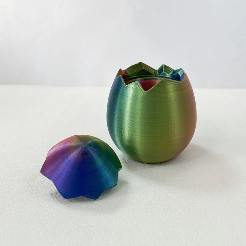Multicolor Gradient Egg Shaped PLA Toy | Educational Toys & Collectibles