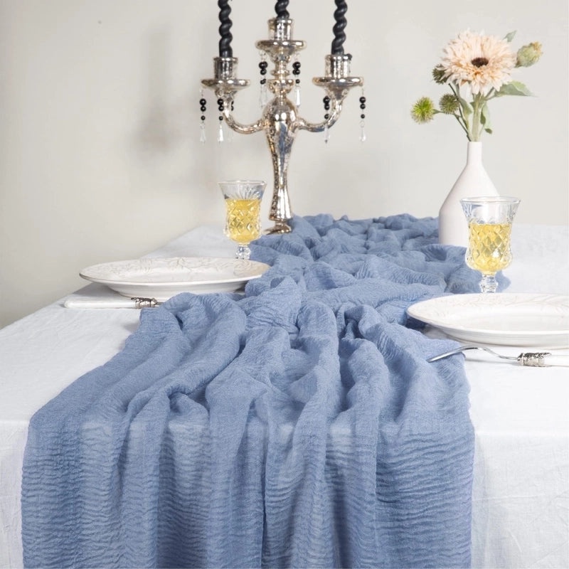 Elegant Vacation Table Runner in Solid Color Polyester|Home Decor Table Linens