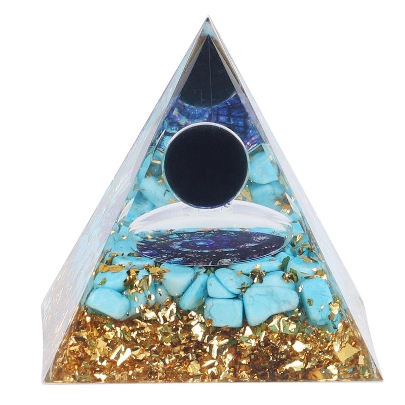Minimalist Resin Crystal Pyramid Ornament|Home Decor Accessories