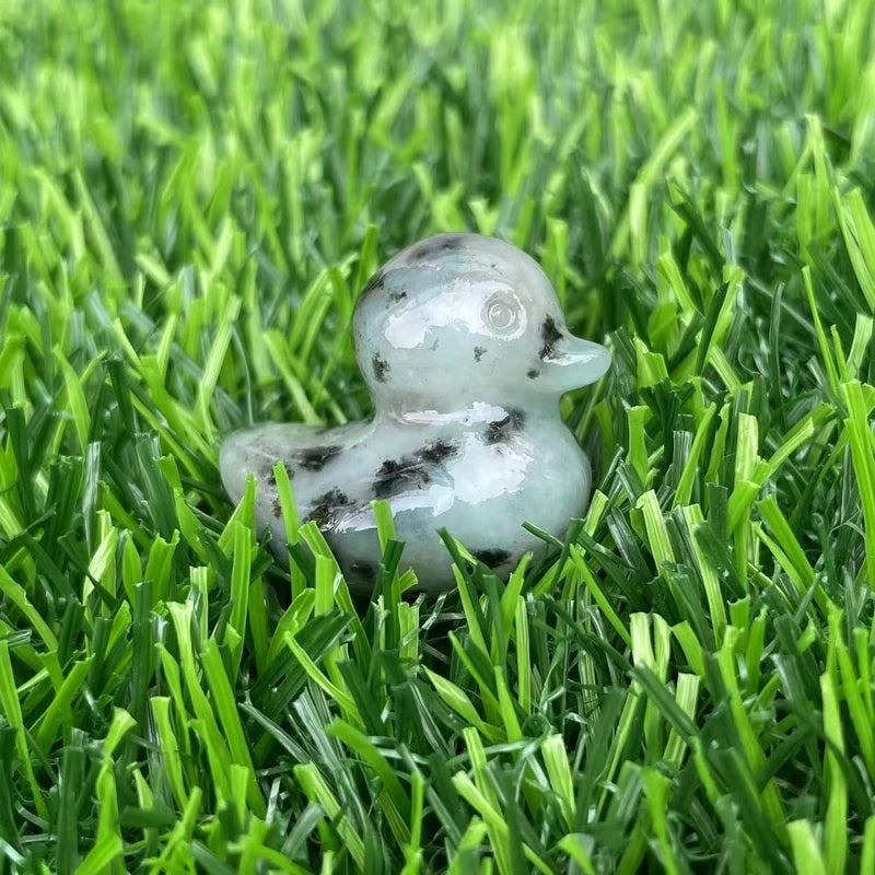 Retro Duck Natural Stone Ornament Cute Decorative Artificial Sculpture|Home Decor