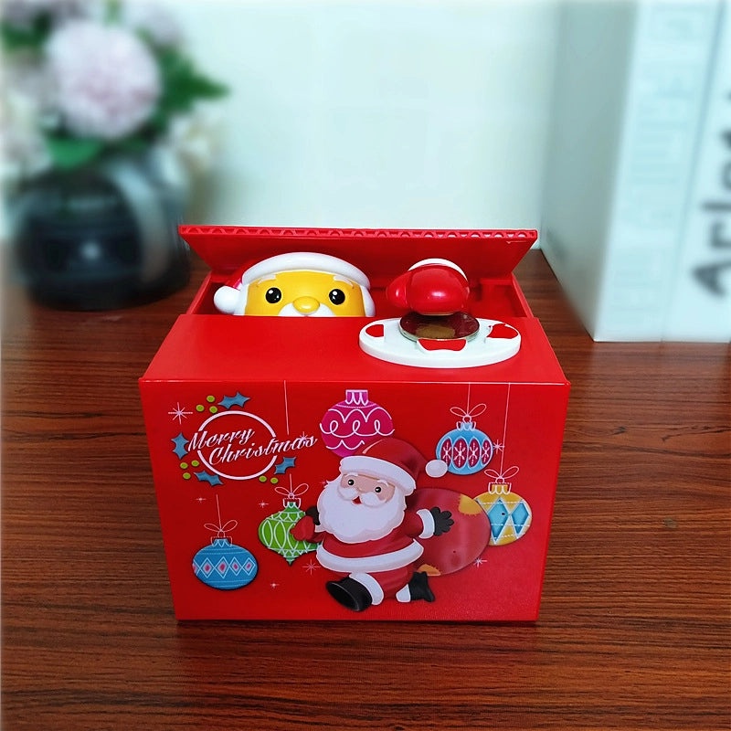 Santa Claus Piggy Bank Christmas Plastic Toy | Christmas Decorations