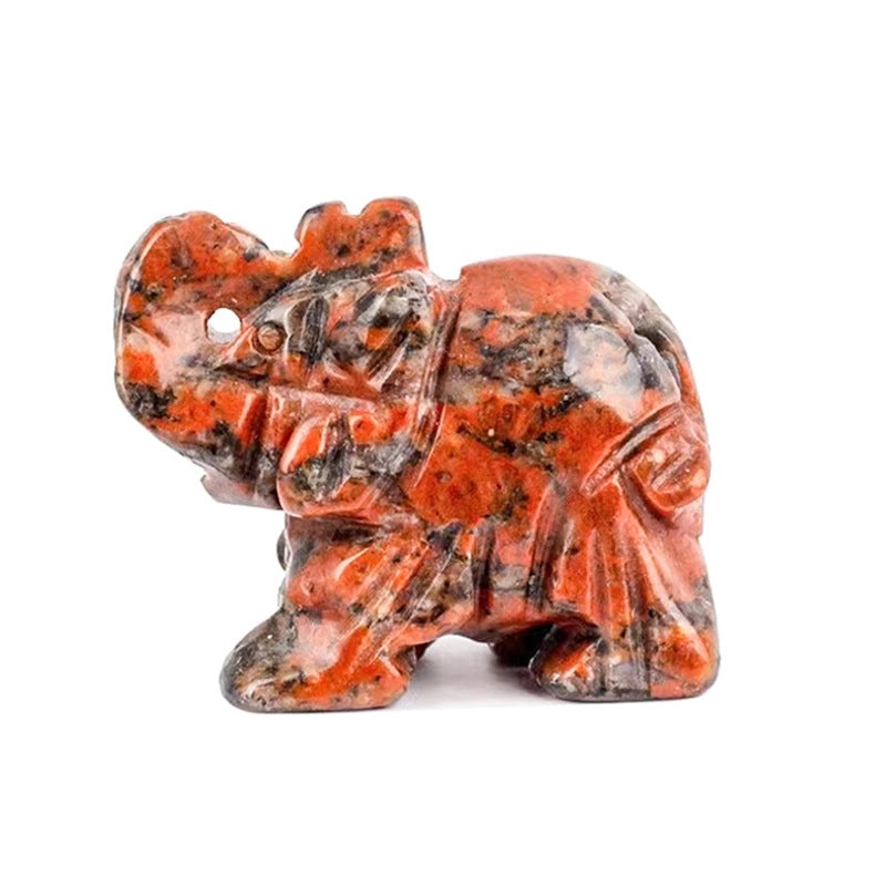 Set of 5 Minimalist Elephant Crystal Figurines | Home Decor Ornaments|Artificial Decorative Accessories|Elegant Table Decorations|Gift Ideas|Deco