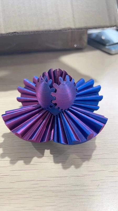 3D Printed Gear Ball Fidget Toy | Stress Relief Toy