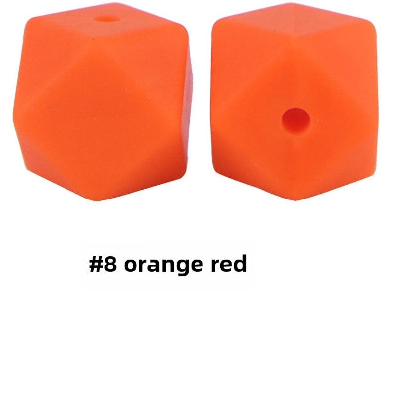 17mm Silicone Octagonal Beads for Pacifier Chains DIY Accessories | Baby & Mom Essentials