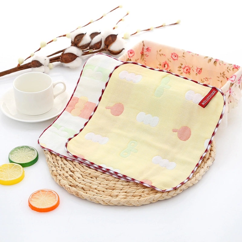 Adorable Cartoon Cotton Baby Burp Cloths Soft Absorbent Accessories for Newborns|Baby Accessories