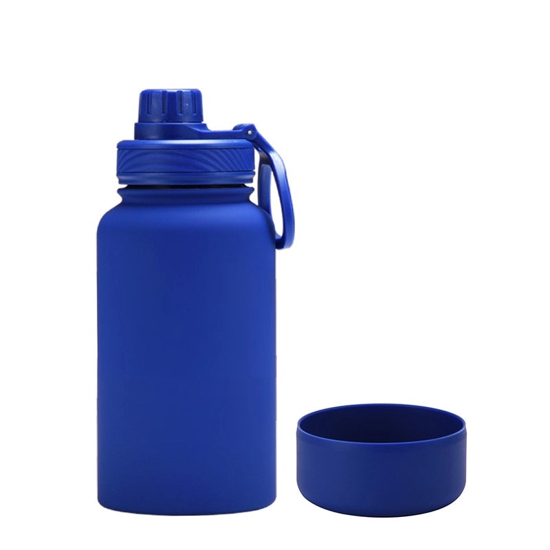 Stylish Solid Color Stainless Steel Water Bottle with Silicone Sleeve 1 Piece|Drinkware & Bottles