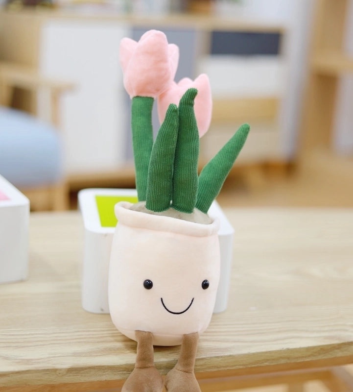Plush Stuffed Animals with Potted Plant Design Soft PP Cotton Toys | Plush Toys & Stuffed Animals