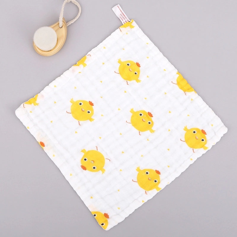 Adorable Cartoon Cotton Baby Burp Cloths Soft Absorbent Accessories for Newborns|Baby Accessories