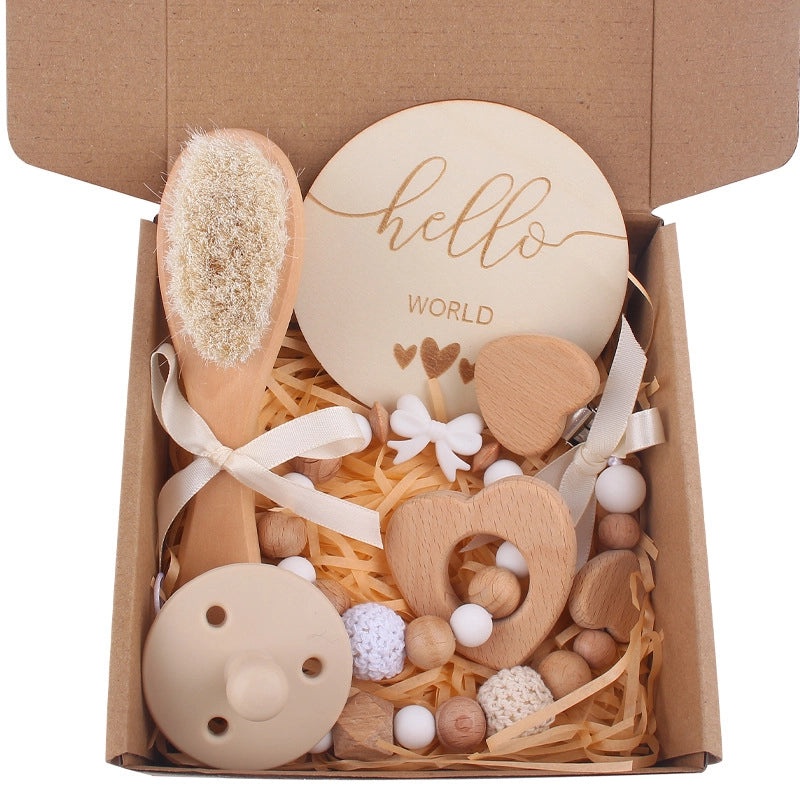 Charming Solid Color Bow Knot Beechwood Silicone Baby Accessories|Baby Accessories