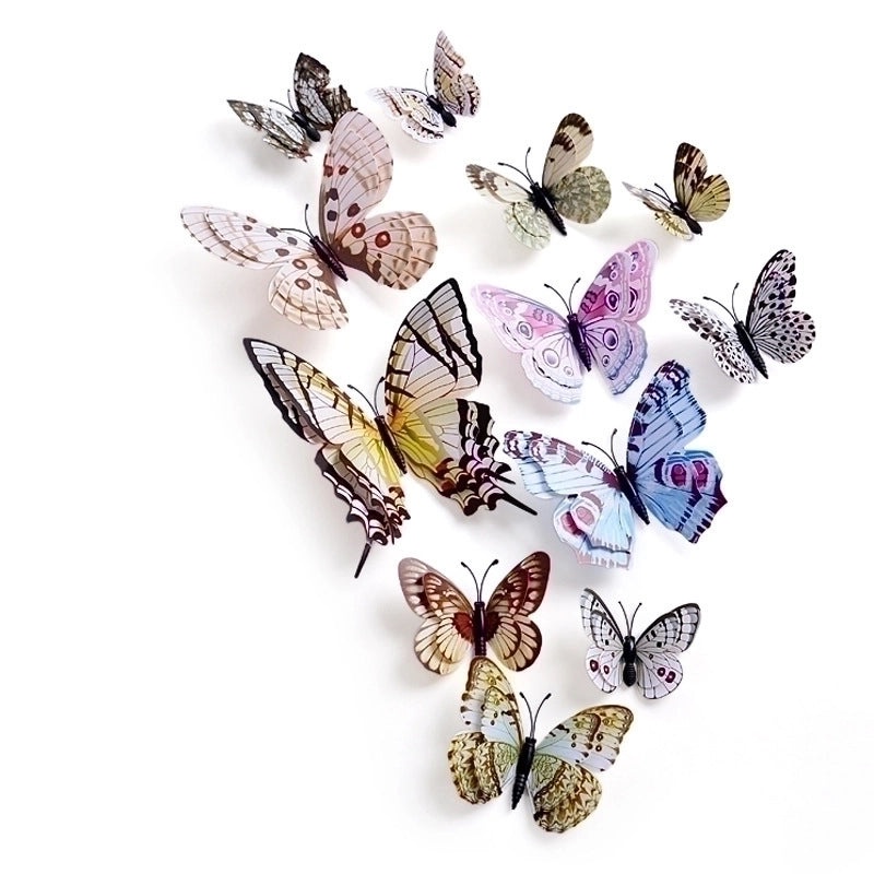 Elegant Butterfly Wall Decals 12-Piece Set for Home Decoration|Home Decor Wall Stickers