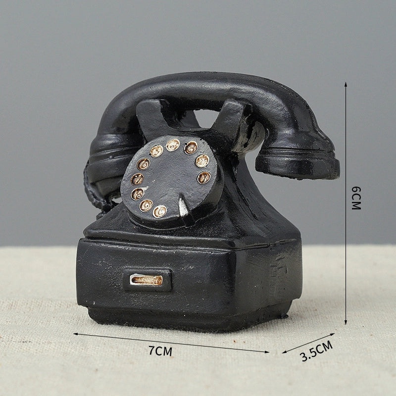 Vintage Camera Digital Phone Resin Figurine | Home Decor & Collectibles