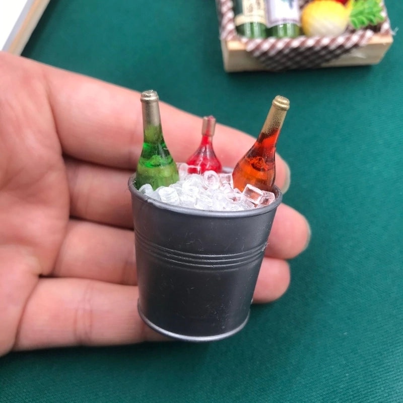 Cute 3D Red Wine Bottle Fruit Wooden Fridge Magnets for Kitchen Decoration|Home & Kitchen Accessories