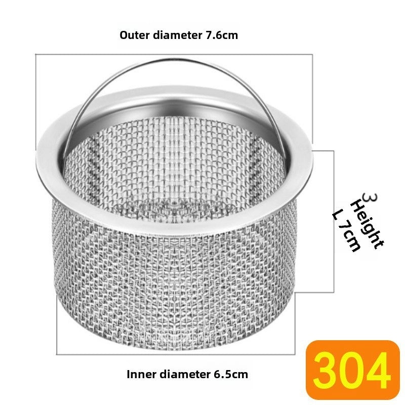 Stainless Steel Kitchen Sink Drain Strainer Net 304 Filter Garbage Catcher Funnel|Kitchen Accessories