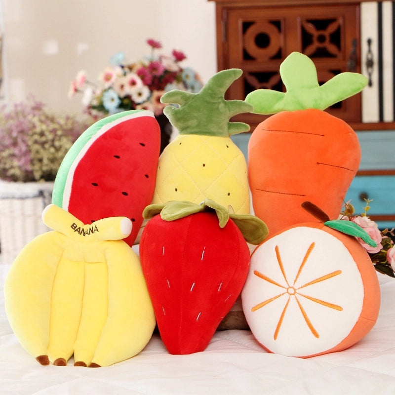 Cute Stuffed Fruits Plush Toys Apple Strawberry Watermelon Soft Down Cotton Animals | Plush Toys & Stuffed Animals