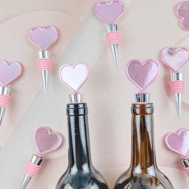 Heart Shaped Casual Wine Stopper, Aluminium & Zinc Alloy, 1 Piece | Kitchen & Dining Accessories