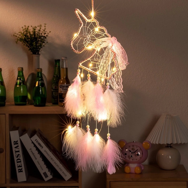 Elegant Feather Dreamcatcher Wall Art | Home Decor