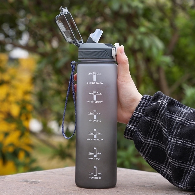 Gradient Color Silicone Water Bottle Casual Design | Drinkware & Bottles