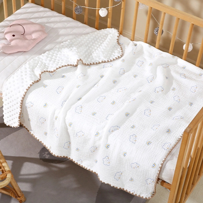 Adorable Animal Print Striped Solid Cotton Baby Bedding Set|Baby Bedding & Accessories