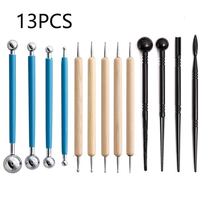 61-piece Ceramic Sculpting Tool Set Multi-specification Clay Carving Supplies for Art DIY|Art Supplies