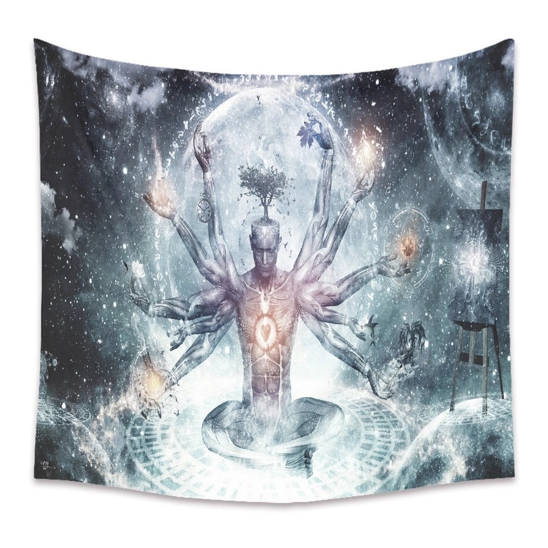 India Buddha Yoga Wall Hanging Tapestry | Home Decor