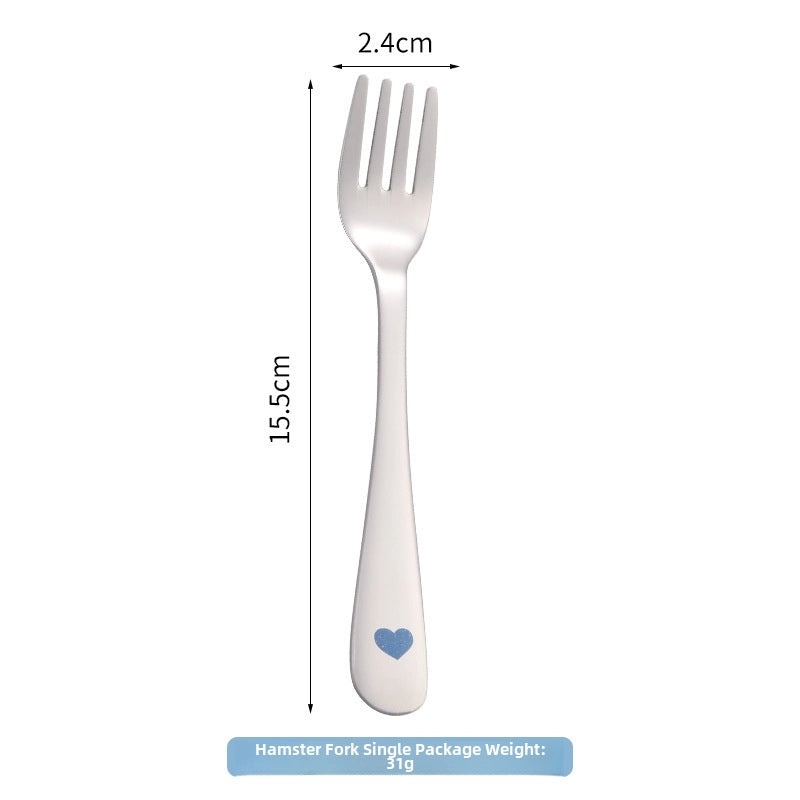 304 Stainless Steel Cartoon Baby Spoon Cute Feeding Spoon for Children Learning to Eat | Baby Feeding Accessories