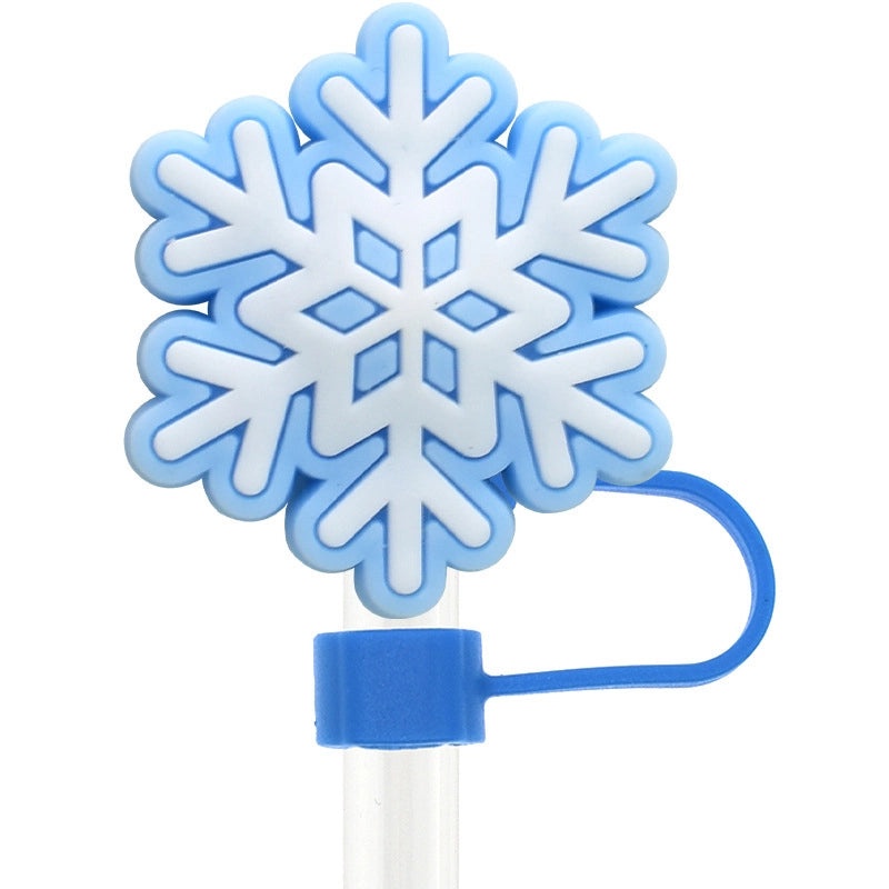 Christmas Holiday Silicone Santa Straw Caps 10PCS|Drinkware Accessories